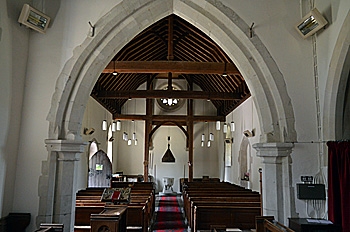 The interior looking west July 2013